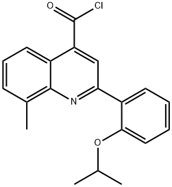 2-(2-异丙氧芬基)-8-甲基喹啉-4-甲酰氯,1160254-73-8,结构式