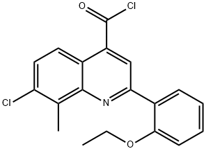 7-chloro-2-(2-ethoxyphenyl)-8-methylquinoline-4-carbonyl chloride|7-氯-2-(2-乙氧苯基)-8-甲基喹啉-4-甲酰氯