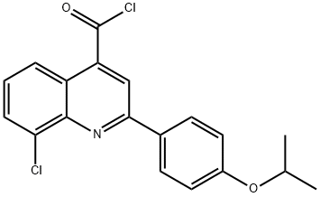 8-氯-2-(4-异丙氧芬基)喹啉-4-甲酰氯,1160263-81-9,结构式