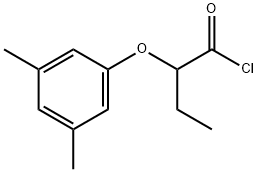 2-(3,5-二甲基苯氧基)丁酰氯 结构式