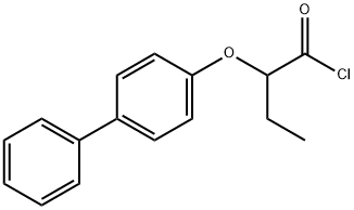 2-(联苯-4-氧基)丁酰氯化物, 1160257-70-4, 结构式