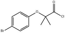 2-(4-溴苯氧基)-2-甲基丙醇基氯化物,49803-18-1,结构式