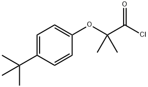 2-(4-tert-butylphenoxy)-2-methylpropanoyl chloride Structure