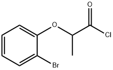2-(2-ブロモフェノキシ)プロパノイルクロリド 化学構造式
