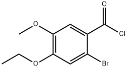2-bromo-4-ethoxy-5-methoxybenzoyl chloride 化学構造式