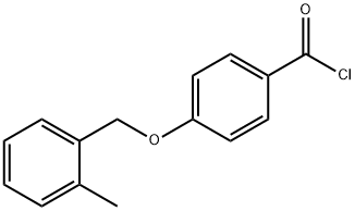 4-[(2-methylbenzyl)oxy]benzoyl chloride Struktur