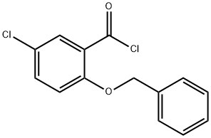 2-(benzyloxy)-5-chlorobenzoyl chloride Struktur
