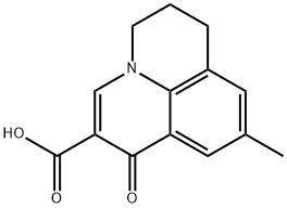 9-methyl-1-oxo-6,7-dihydro-1H,5H-pyrido[3,2,1-ij]quinoline-2-carboxylic acid Struktur