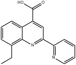 8-乙基-2-吡啶-2-基-喹啉-4-羧酸, 726144-14-5, 结构式