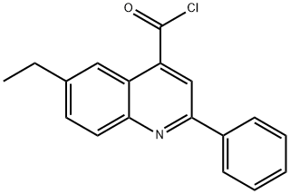 6-ethyl-2-phenylquinoline-4-carbonyl chloride Struktur