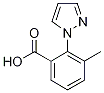 3-Methyl-2-(1H-pyrazol-1-yl)benzoic acid Struktur