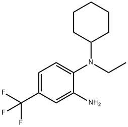 N~1~-Cyclohexyl-N~1~-ethyl-4-(trifluoromethyl)-1,2-benzenediamine,1039998-93-0,结构式