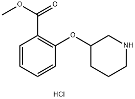 Methyl 2-(3-piperidinyloxy)benzoate hydrochloride Structure