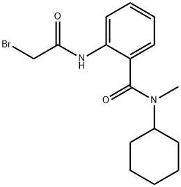 2-[(2-Bromoacetyl)amino]-N-cyclohexyl-N-methylbenzamide 结构式