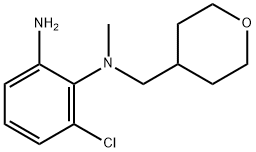 3-Chloro-N~2~-methyl-N~2~-(tetrahydro-2H-pyran-4-ylmethyl)-1,2-benzenediamine Structure