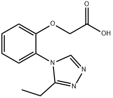 [2-(3-Ethyl-[1,2,4]triazol-4-yl)-phenoxy]-acetic acid Structure