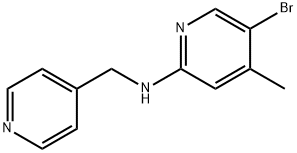 5-Bromo-4-methyl-N-(4-pyridinylmethyl)-2-pyridinamine 化学構造式