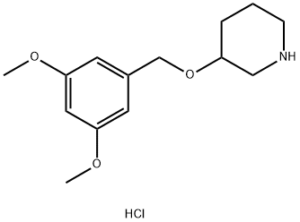 3-[(3,5-Dimethoxybenzyl)oxy]piperidinehydrochloride|