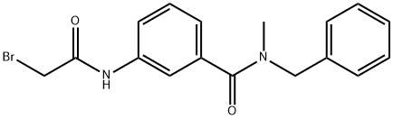 N-Benzyl-3-[(2-bromoacetyl)amino]-N-methylbenzamide 化学構造式