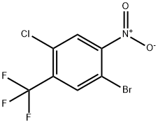 1-Bromo-4-chloro-2-nitro-5-(trifluoromethyl)-benzene, 863111-47-1, 结构式