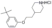 4-{2-[3-(tert-Butyl)phenoxy]ethyl}piperidinehydrochloride Structure