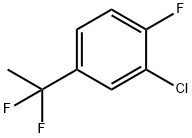 2-Chloro-4-(1,1-difluoroethyl)-1-fluorobenzene Struktur