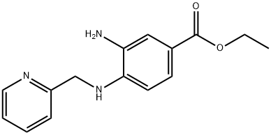 Ethyl 3-amino-4-[(2-pyridinylmethyl)amino]benzoate Struktur