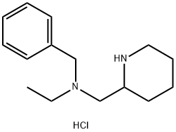 N-Benzyl-N-(2-piperidinylmethyl)-1-ethanaminedihydrochloride Struktur