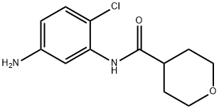 N-(5-Amino-2-chlorophenyl)tetrahydro-2H-pyran-4-carboxamide Struktur