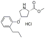Methyl (2S,4S)-4-(2-propylphenoxy)-2-pyrrolidinecarboxylate hydrochloride,1354487-55-0,结构式
