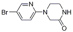 4-(5-Bromo-2-pyridinyl)-2-piperazinone,,结构式