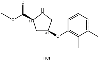 Methyl (2S,4S)-4-(2,3-dimethylphenoxy)-2-pyrrolidinecarboxylate hydrochloride,1354487-72-1,结构式