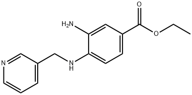 Ethyl 3-amino-4-[(3-pyridinylmethyl)amino]benzoate Structure