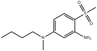 N1-Butyl-N1-methyl-4-(methylsulfonyl)-1,3-benzenediamine 结构式