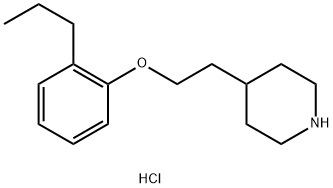 4-[2-(2-Propylphenoxy)ethyl]piperidinehydrochloride Structure