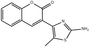 3-(2-Amino-5-methyl-thiazol-4-yl)-chromen-2-one 结构式