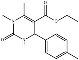 Ethyl 1,6-dimethyl-4-(4-methylphenyl)-2-oxo-1,2,3,4-tetrahydro-5-pyrimidinecarboxylate Structure