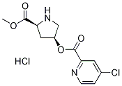 (3S,5S)-5-(Methoxycarbonyl)pyrrolidinyl 4-chloro-2-pyridinecarboxylate hydrochloride Structure