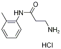 3-Amino-N-(2-methylphenyl)propanamidehydrochloride,,结构式