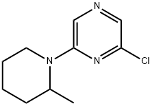 2-Chloro-6-(2-methyl-1-piperidinyl)pyrazine 结构式
