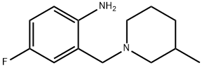 4-Fluoro-2-[(3-methyl-1-piperidinyl)methyl]aniline|