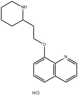 8-[2-(2-Piperidinyl)ethoxy]quinoline hydrochloride Structure