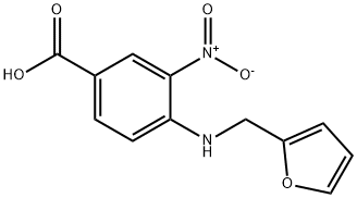 4-[(2-Furylmethyl)amino]-3-nitrobenzoic acid Structure