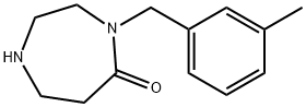 4-(3-Methylbenzyl)-1,4-diazepan-5-one Struktur