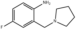 4-Fluoro-2-(1-pyrrolidinylmethyl)aniline Struktur