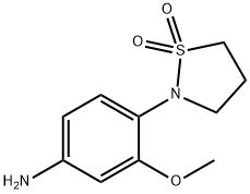 4-(1,1-Dioxo-1lambda*6*-isothiazolidin-2-yl)-3-methoxy-phenylamine Struktur