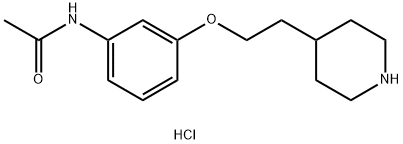 N-{3-[2-(4-Piperidinyl)ethoxy]phenyl}acetamidehydrochloride Structure