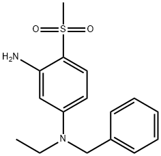 N1-Benzyl-N1-ethyl-4-(methylsulfonyl)-1,3-benzenediamine,1220033-84-0,结构式