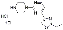 4-(5-乙基-1,2,4-恶二唑-3-基)-2-哌嗪-1-基嘧啶二盐酸盐 结构式