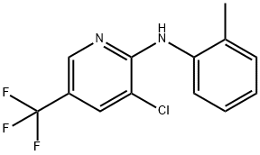 3-Chloro-N-(2-methylphenyl)-5-(trifluoromethyl)-2-pyridinamine 化学構造式